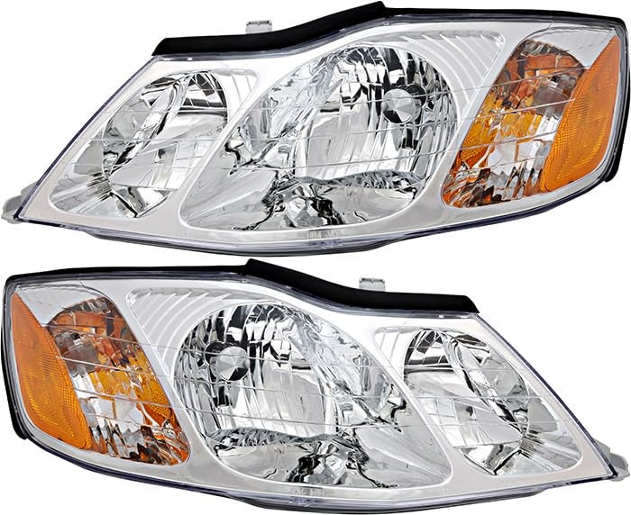 Compatible with Toyota Avalon Headlights Lamps Set 2000 2001 2002 2003 2004 Halogen Driver and Passenger Side